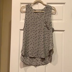 Black & White Flowy Tank Top.
